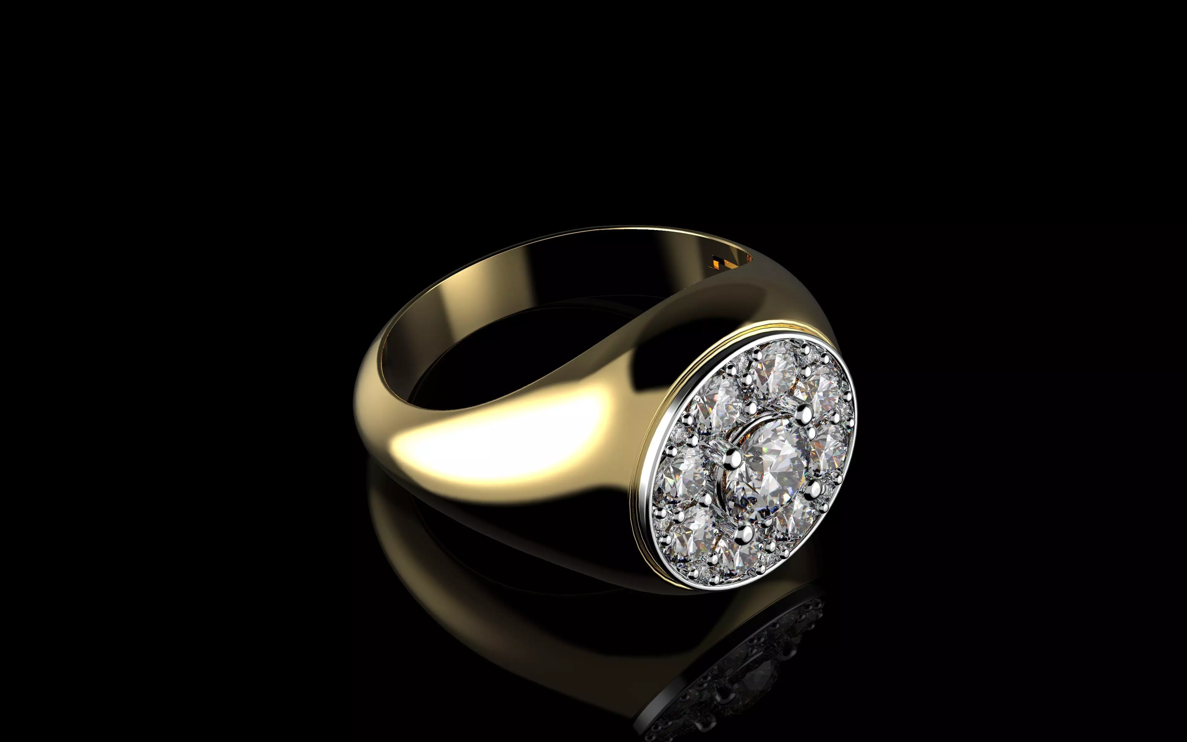 Gold N1524 3D print model_6