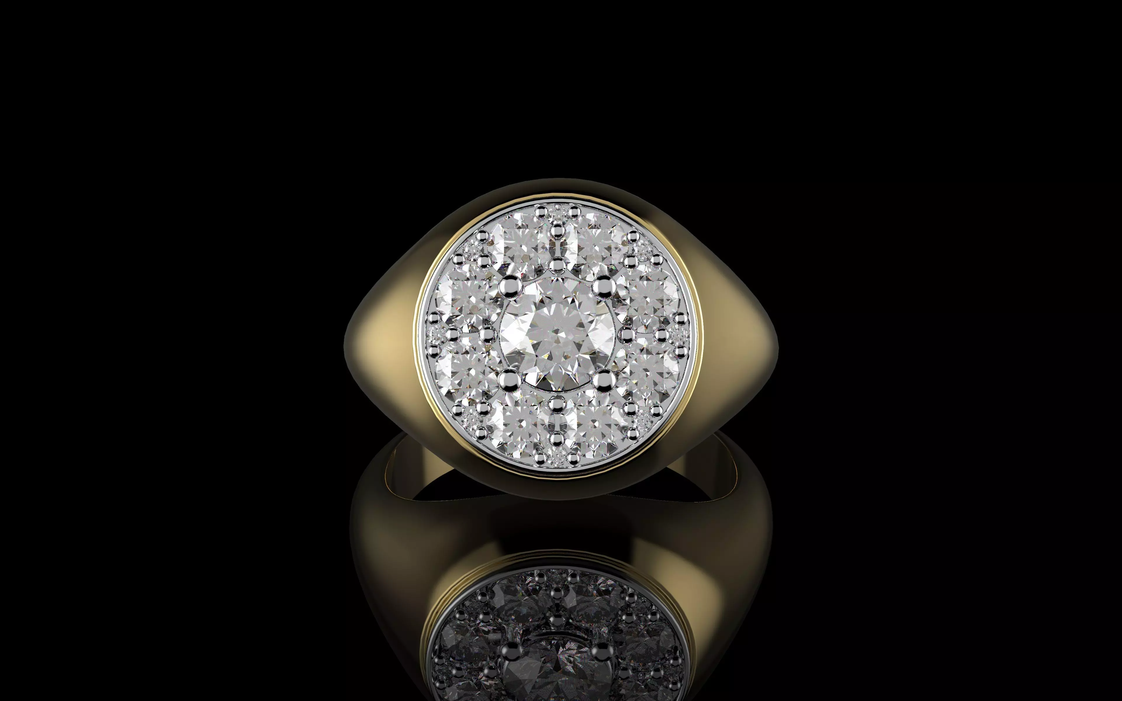 Gold N1524 3D print model_4