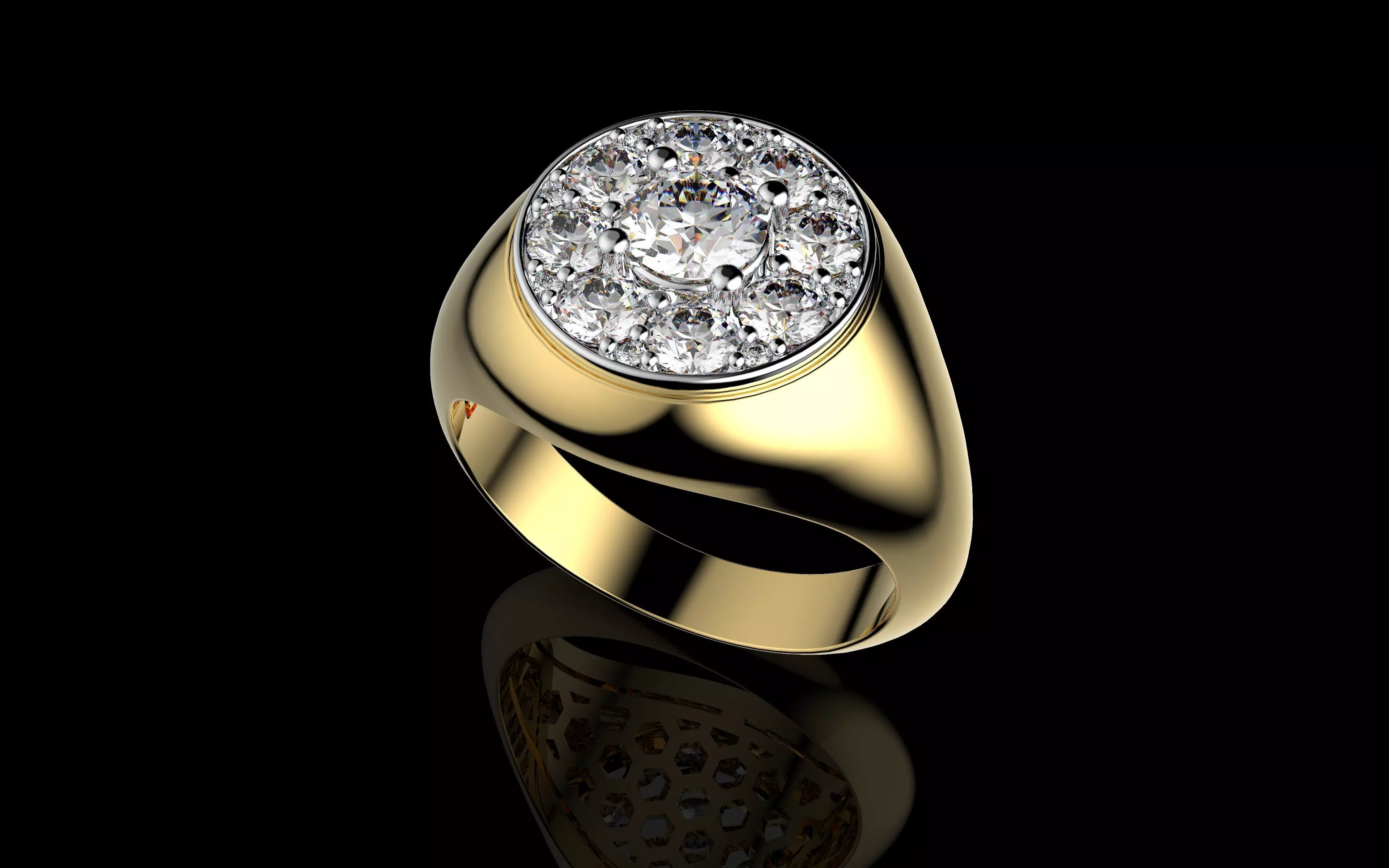 Gold N1524 3D print model_2