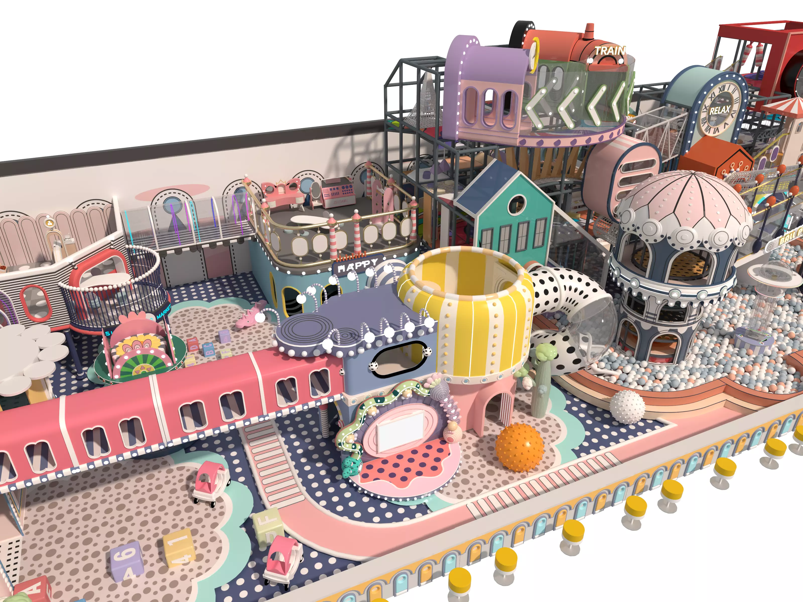 Children playground 03 3D model_7