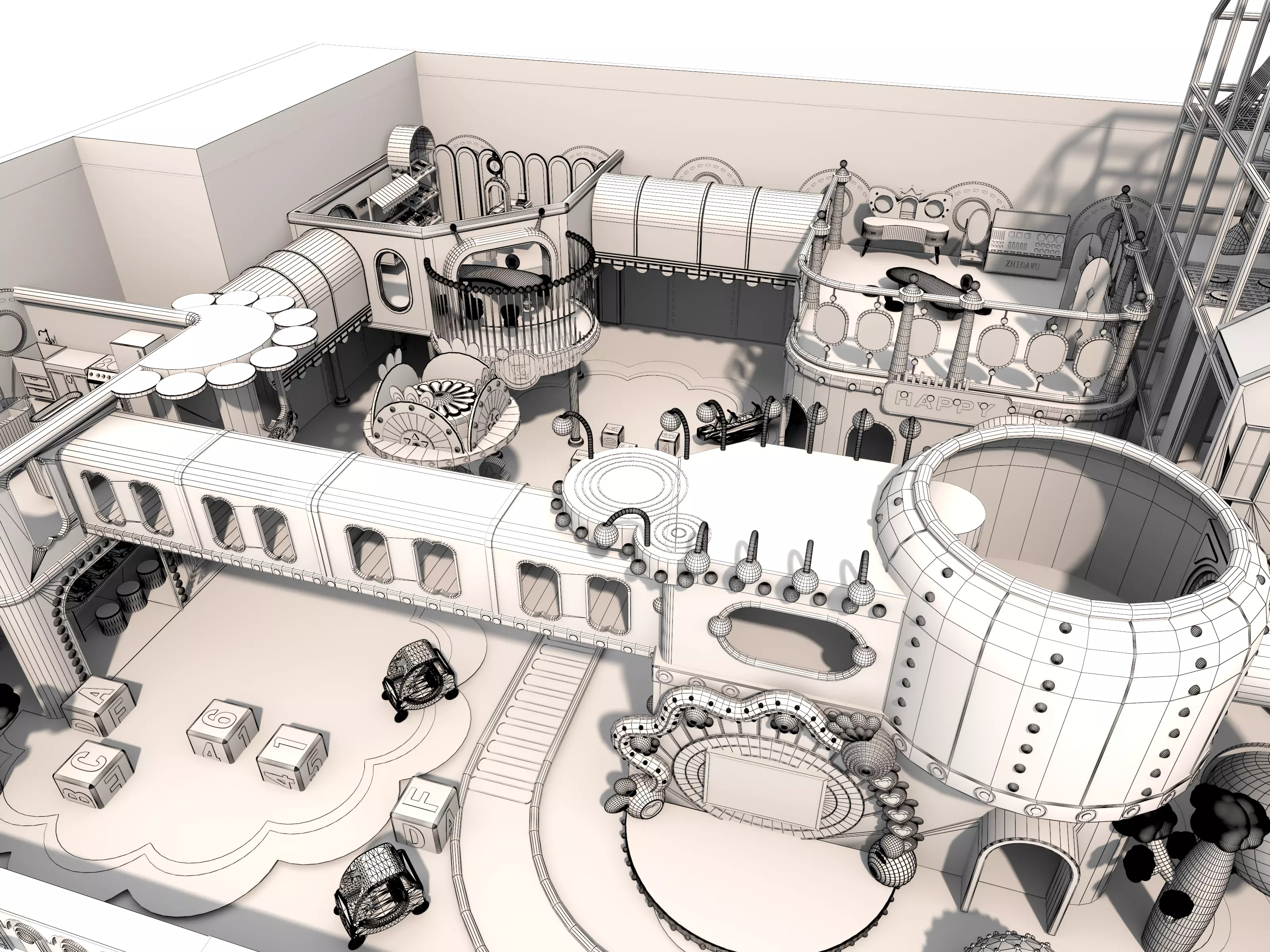 Children playground 03 3D model_23