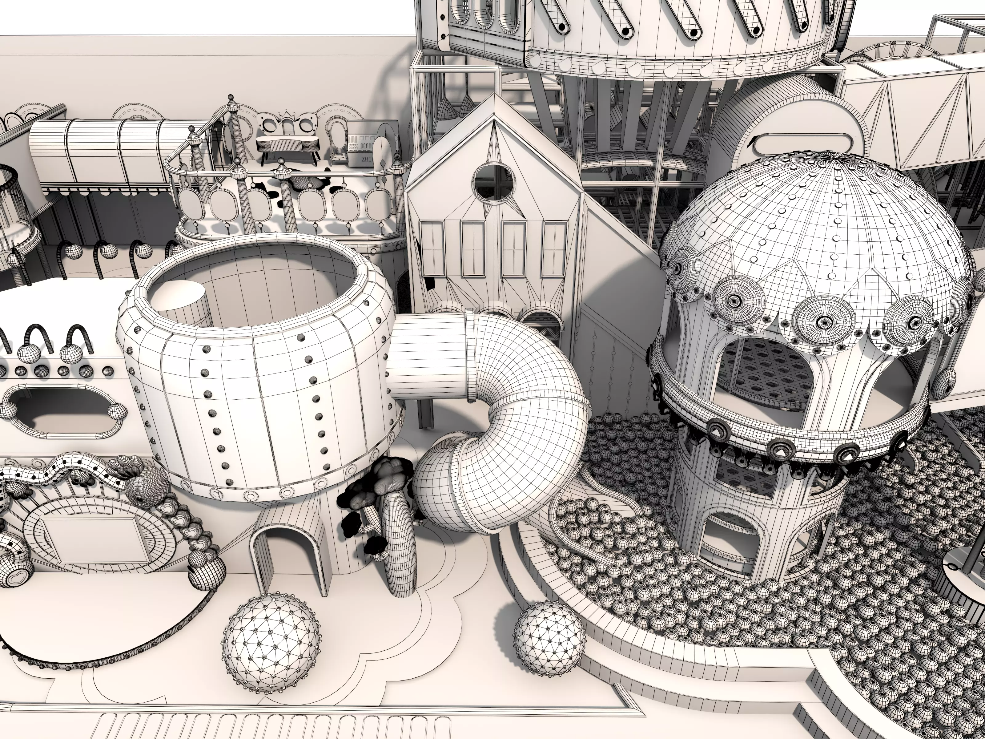 Children playground 03 3D model_24