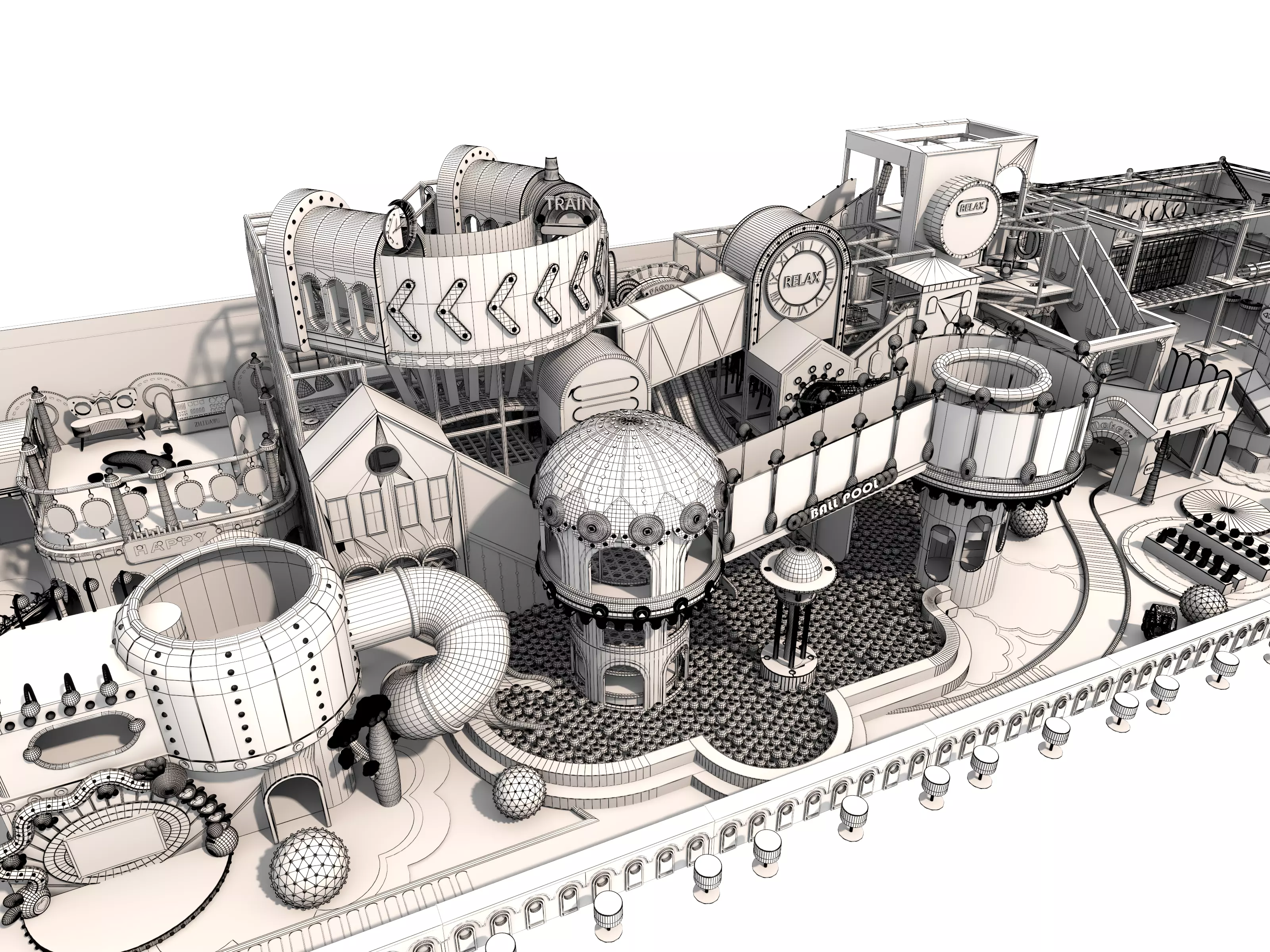 Children playground 03 3D model_20