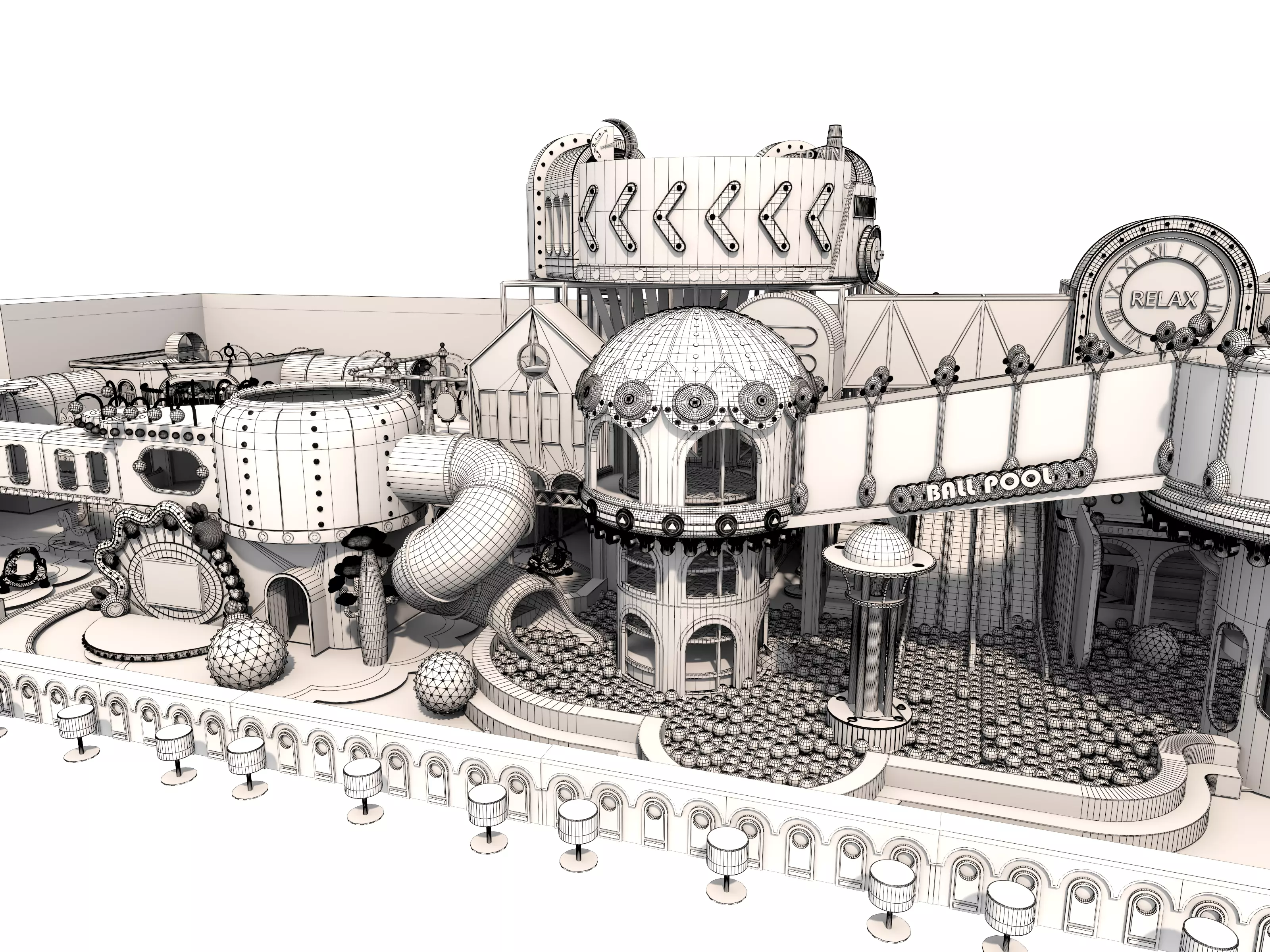 Children playground 03 3D model_16