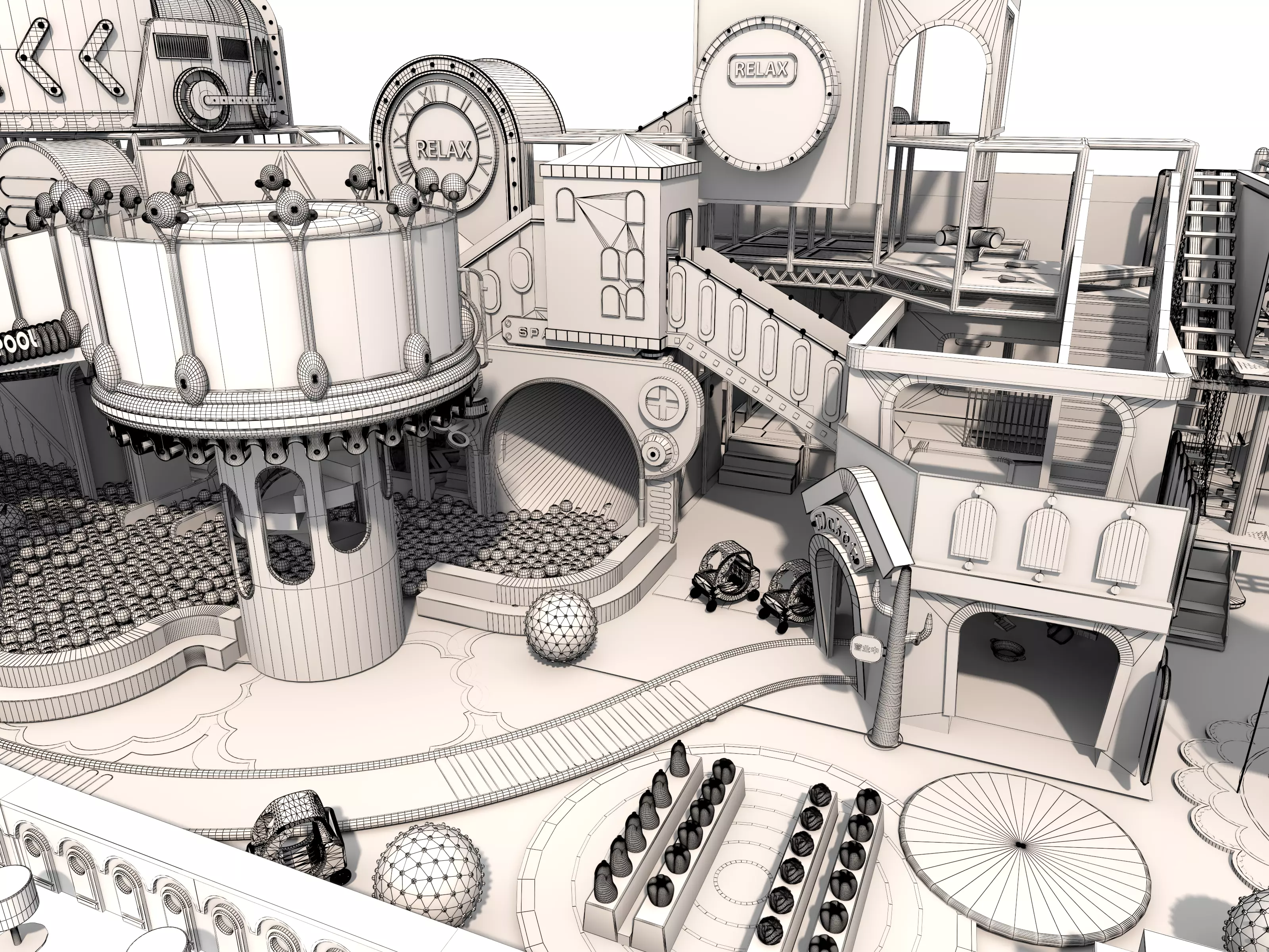 Children playground 03 3D model_29