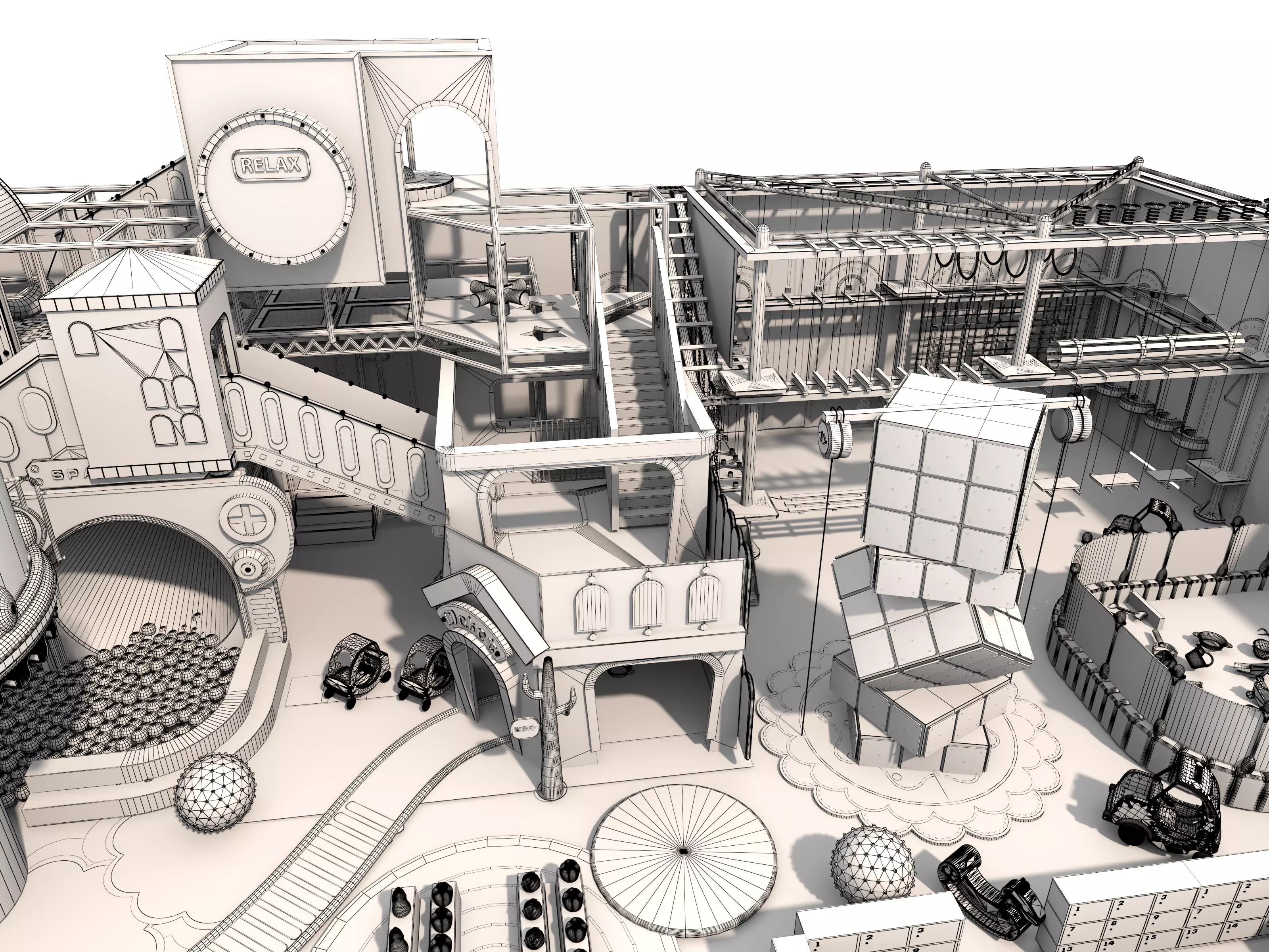 Children playground 03 3D model_25