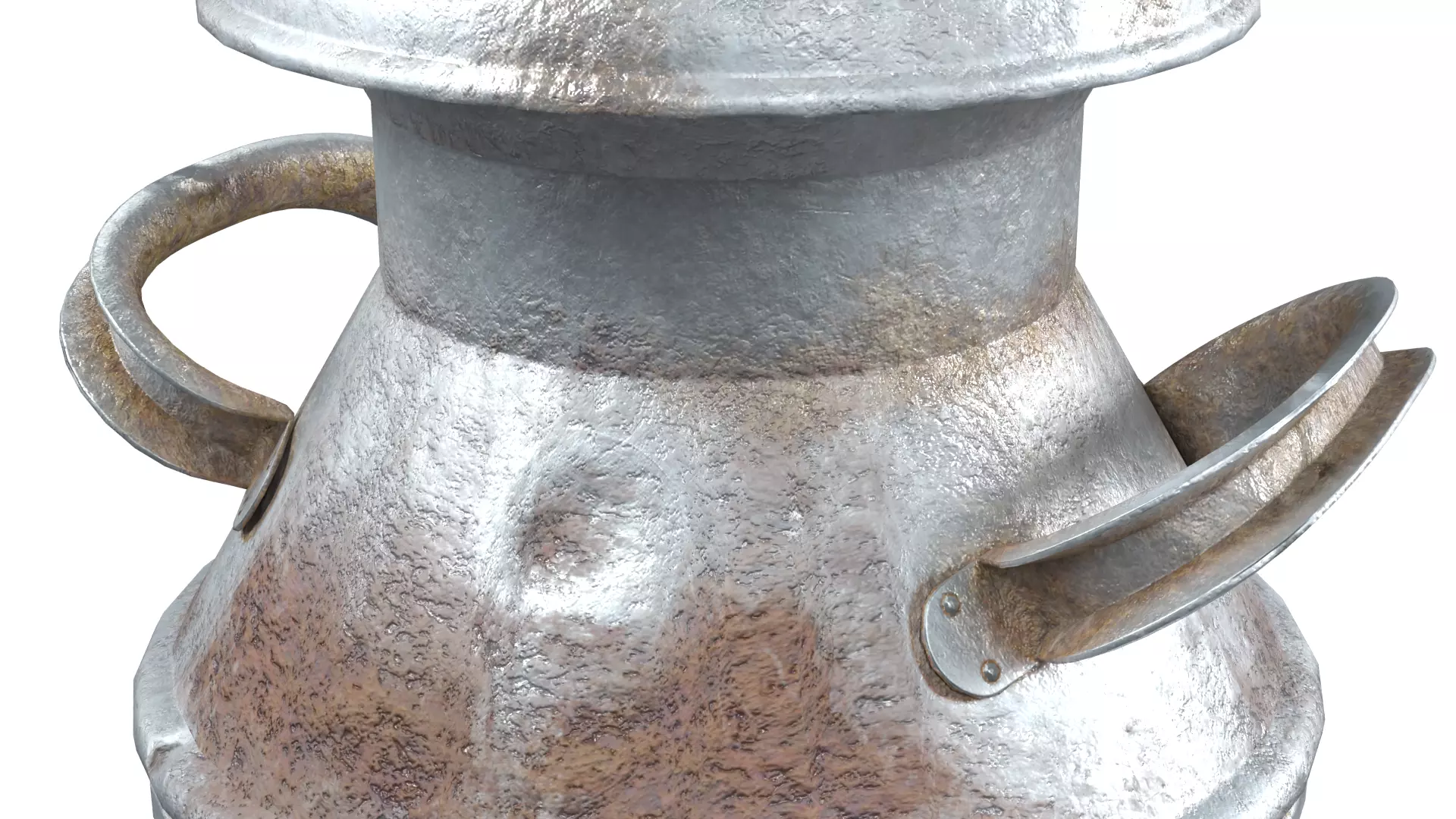 Milk Pale Old and Worn Low-poly 3D model_7