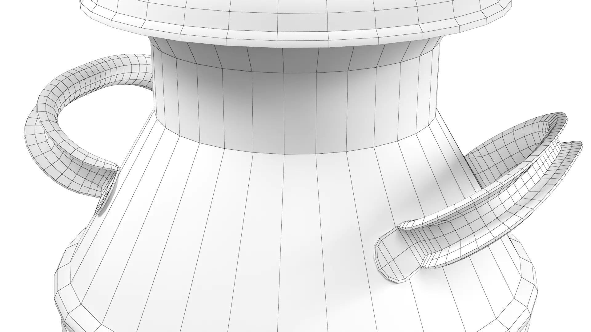 Milk Pale Old and Worn Low-poly 3D model_8