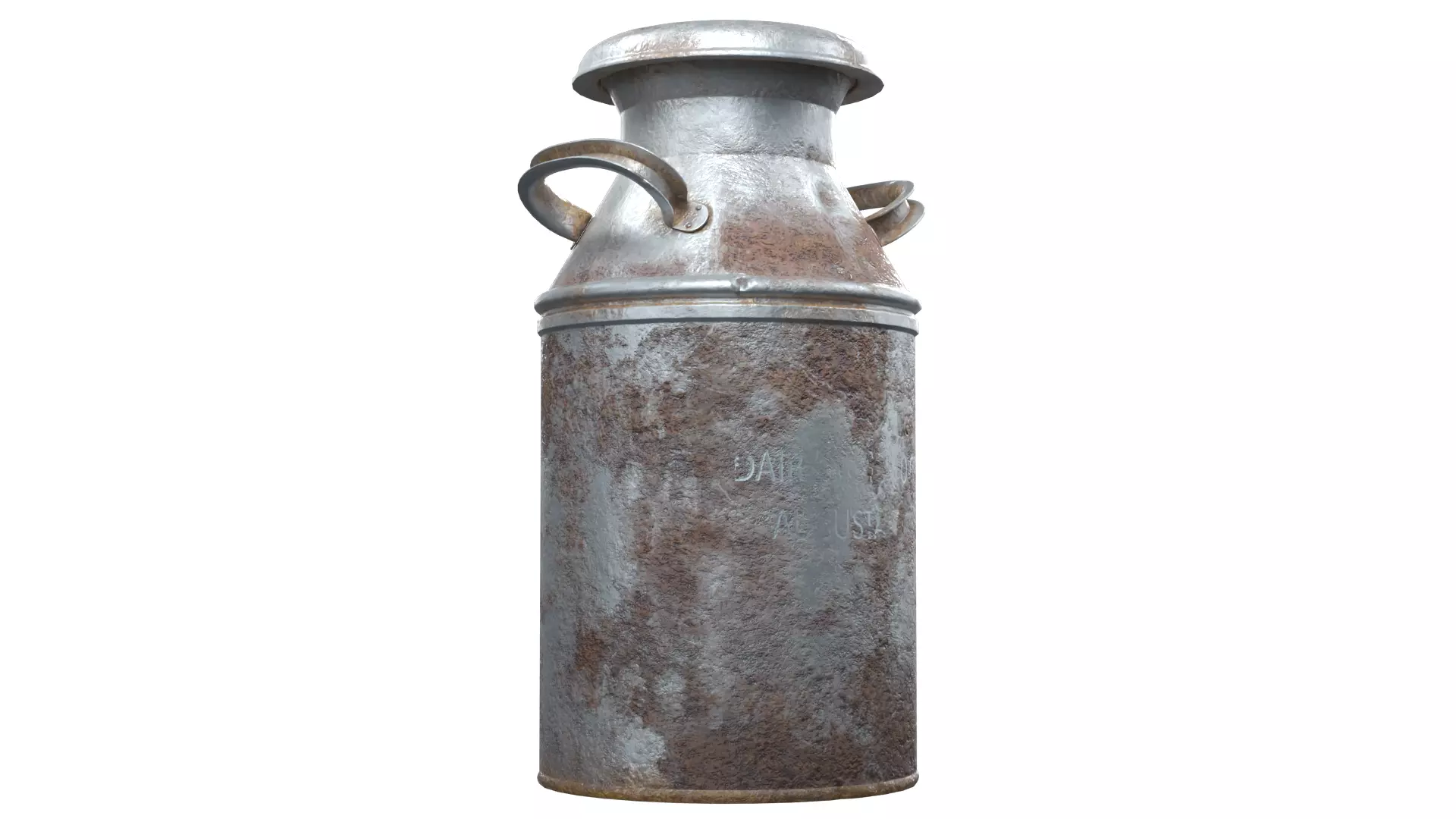 Milk Pale Old and Worn Low-poly 3D model_3