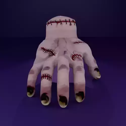 Rigged Thing Hand- PBR Skin with SSS- Game ready Horror Asset
