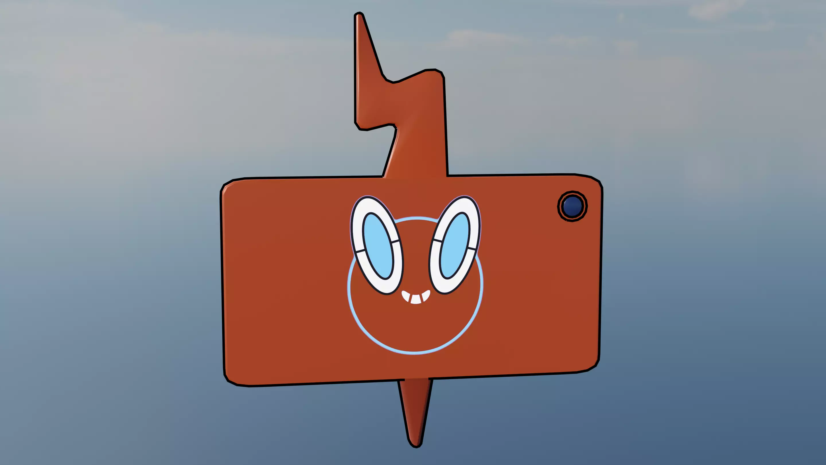 Pokemon Customizable Case SmartRotom Horizontal Low-poly 3D model_1