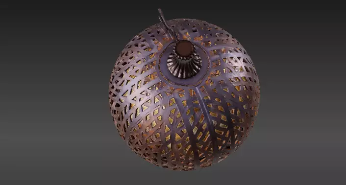 Lattice Pumpkin Lantern 3D Model Elegant Halloween Print-Ready 3D print model_9