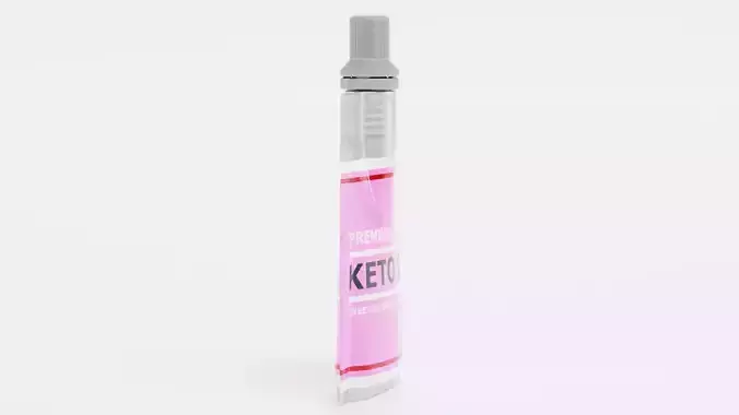 Keto Gel - Product Concept Packaging Low-poly 3D model 5