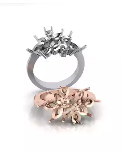 pear and marquise jewelry ring 