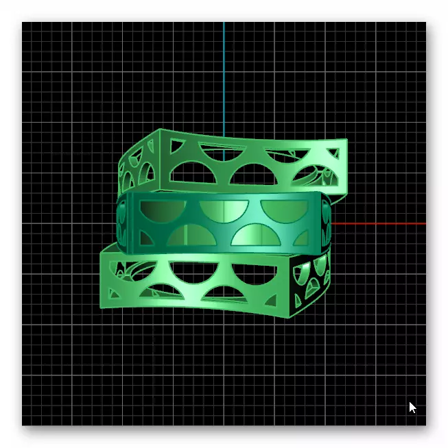 bypass gold ring 2 part 3D print model_4