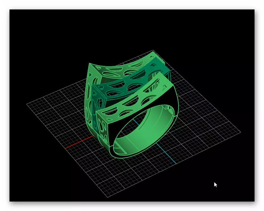 bypass gold ring 2 part 3D print model_1