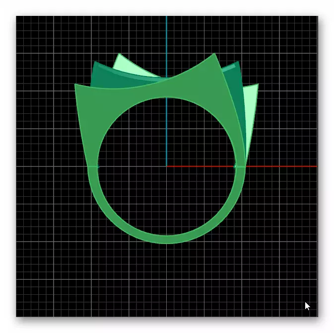 bypass gold ring 2 part 3D print model_2