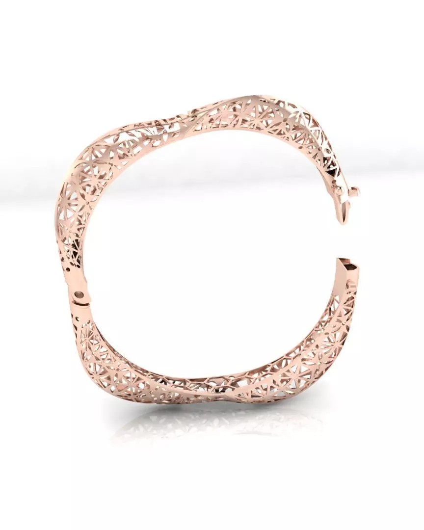 fusion gold bracelet  3D print model_0