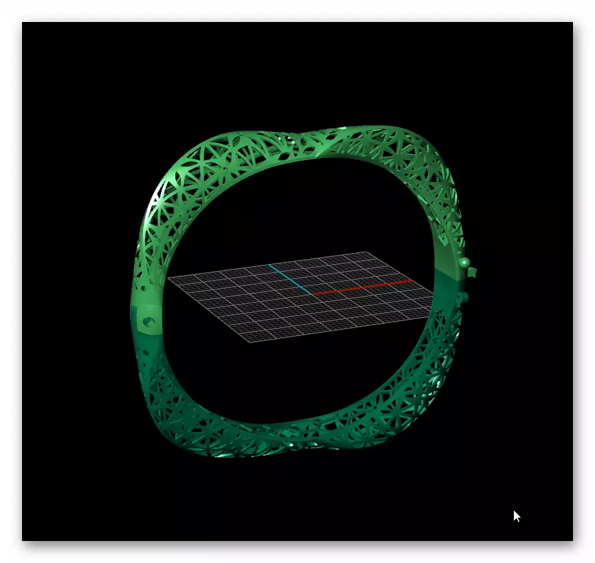 fusion gold bracelet  3D print model_1