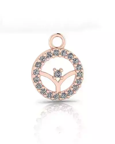 round jewelry pendant