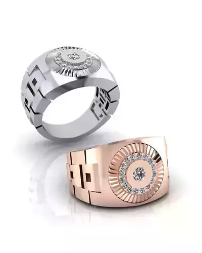 man halo high jewelry ring 