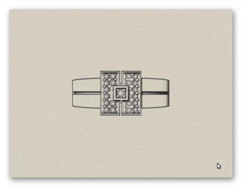 H jewelry ring 3D print model_8