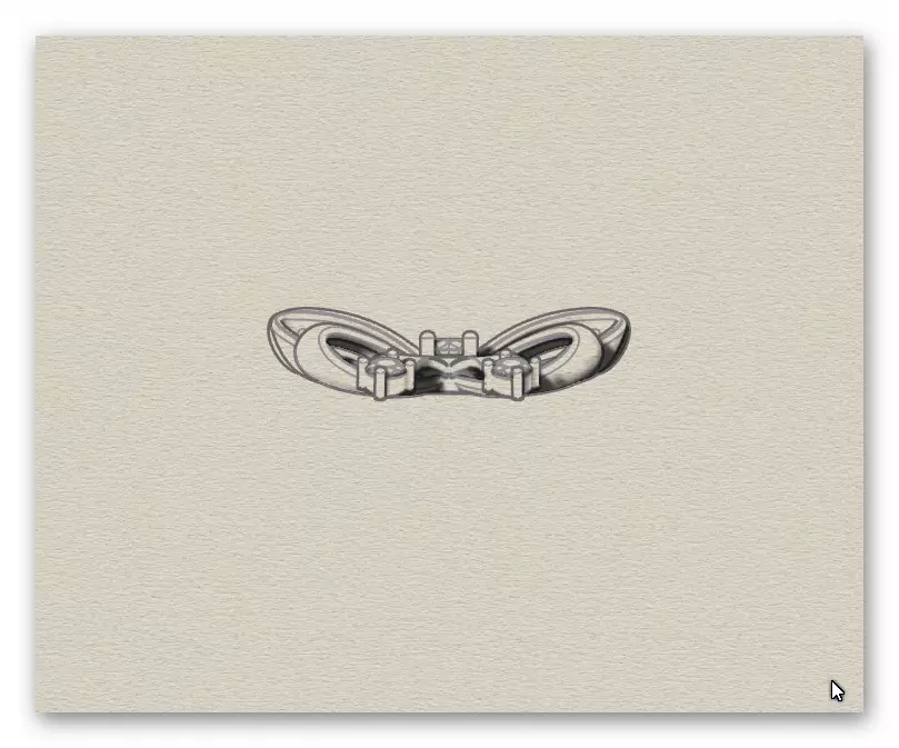 bow tie jewelry pendant 3D print model_6