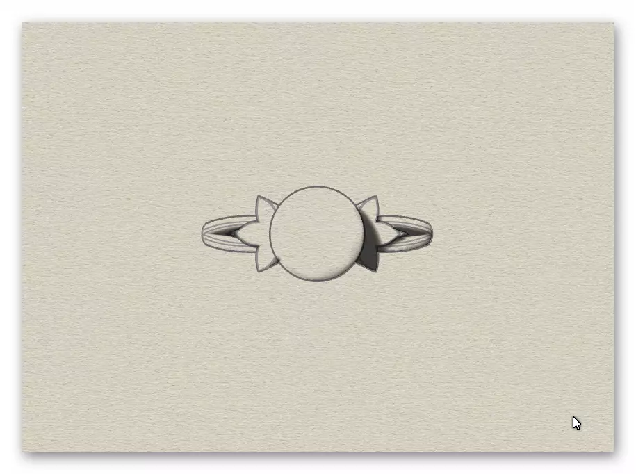 pear jewelry ring 3D print model_8