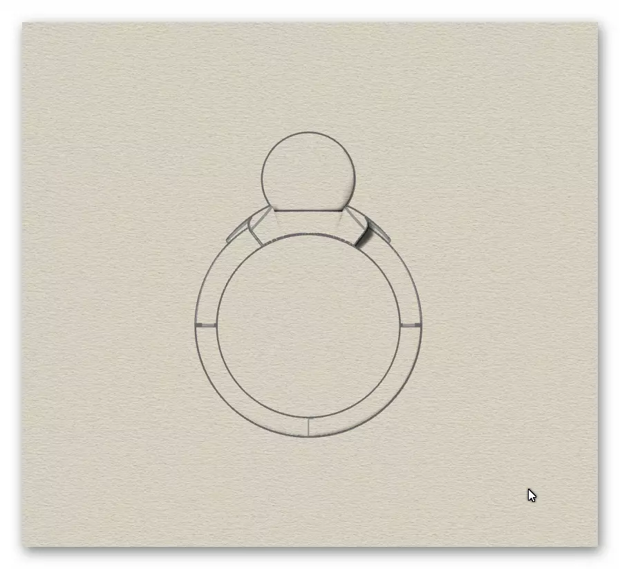 pear jewelry ring 3D print model_6