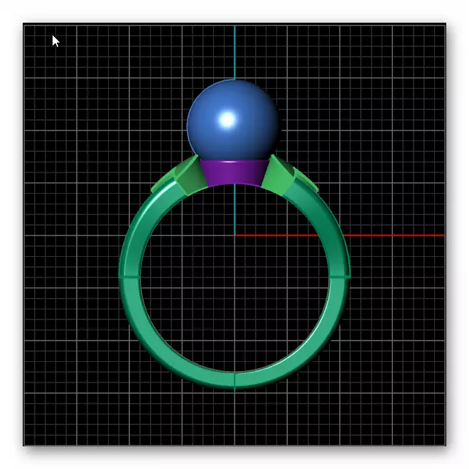 pear jewelry ring 3D print model_2