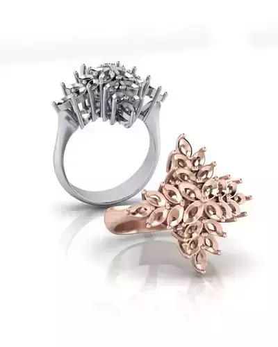 marquise high jewelry ring 