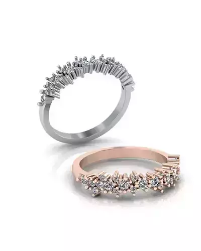 round engagement jewelry ring 