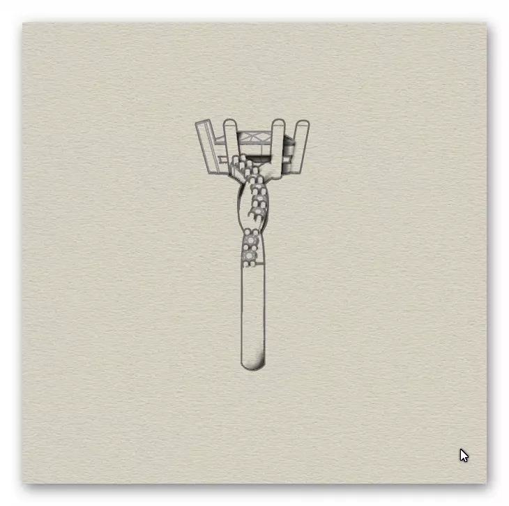 pear bypass jewelry ring  3D print model_6