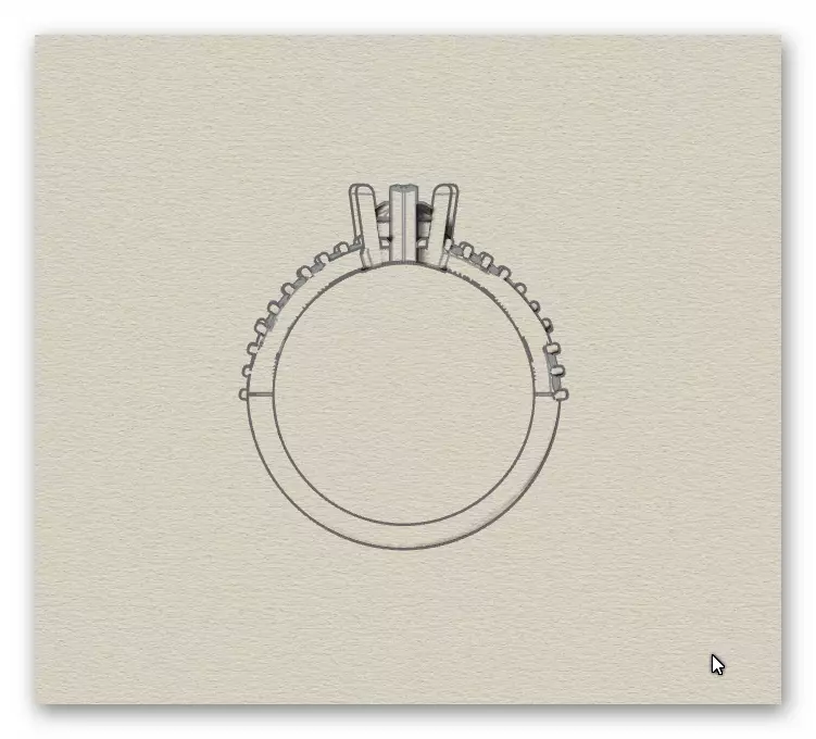 pear bypass jewelry ring  3D print model_7