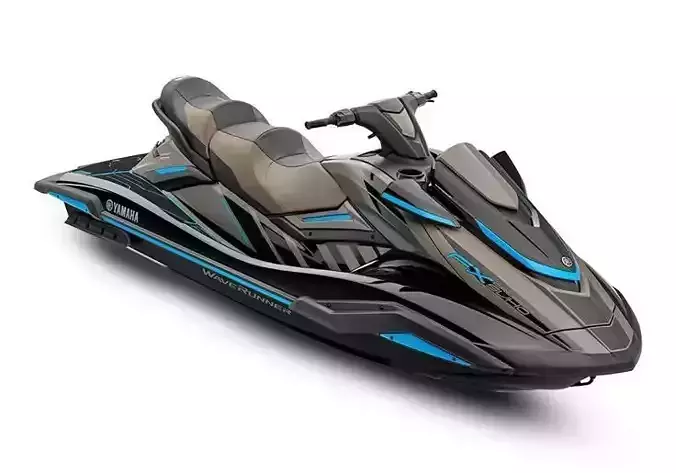 Yamaha FX Cruiser HO Jet Ski Watercraft Blue Accents 3D