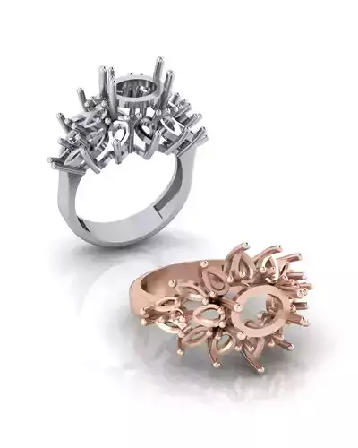 marquise and pear jewelry ring 