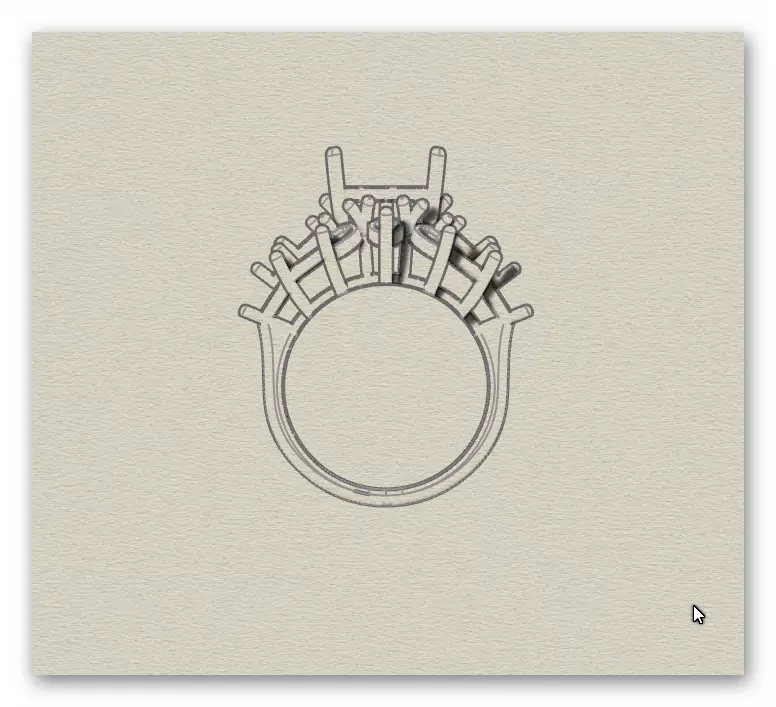 marquise and pear jewelry ring 3D print model_7