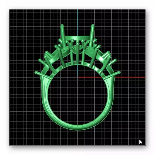 marquise and pear jewelry ring 3D print model_2