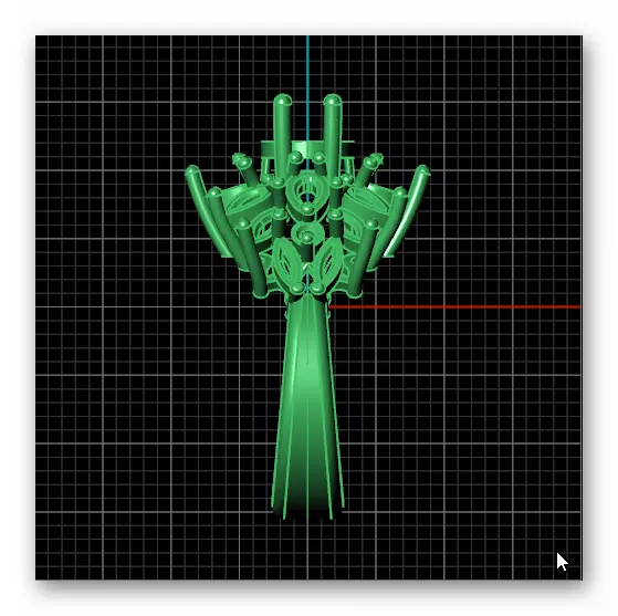 marquise and pear jewelry ring 3D print model_3