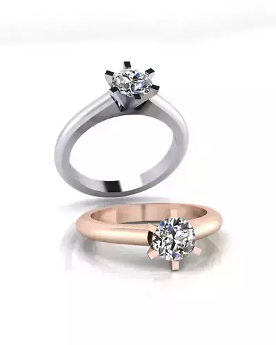 solitaire engagement jewelry ring 