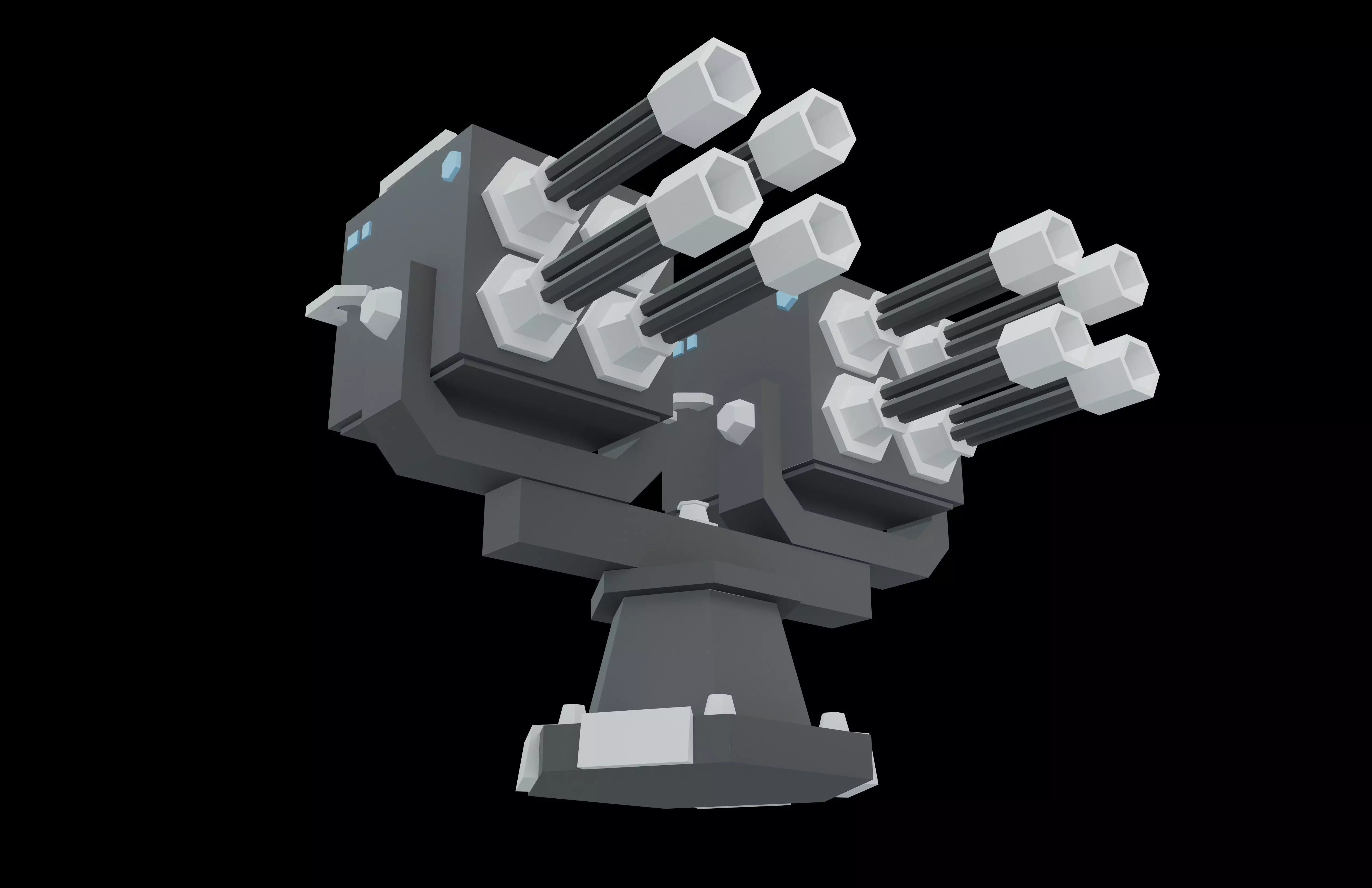 Tower Defence Mechanical v5 002 Low-poly 3D model_3