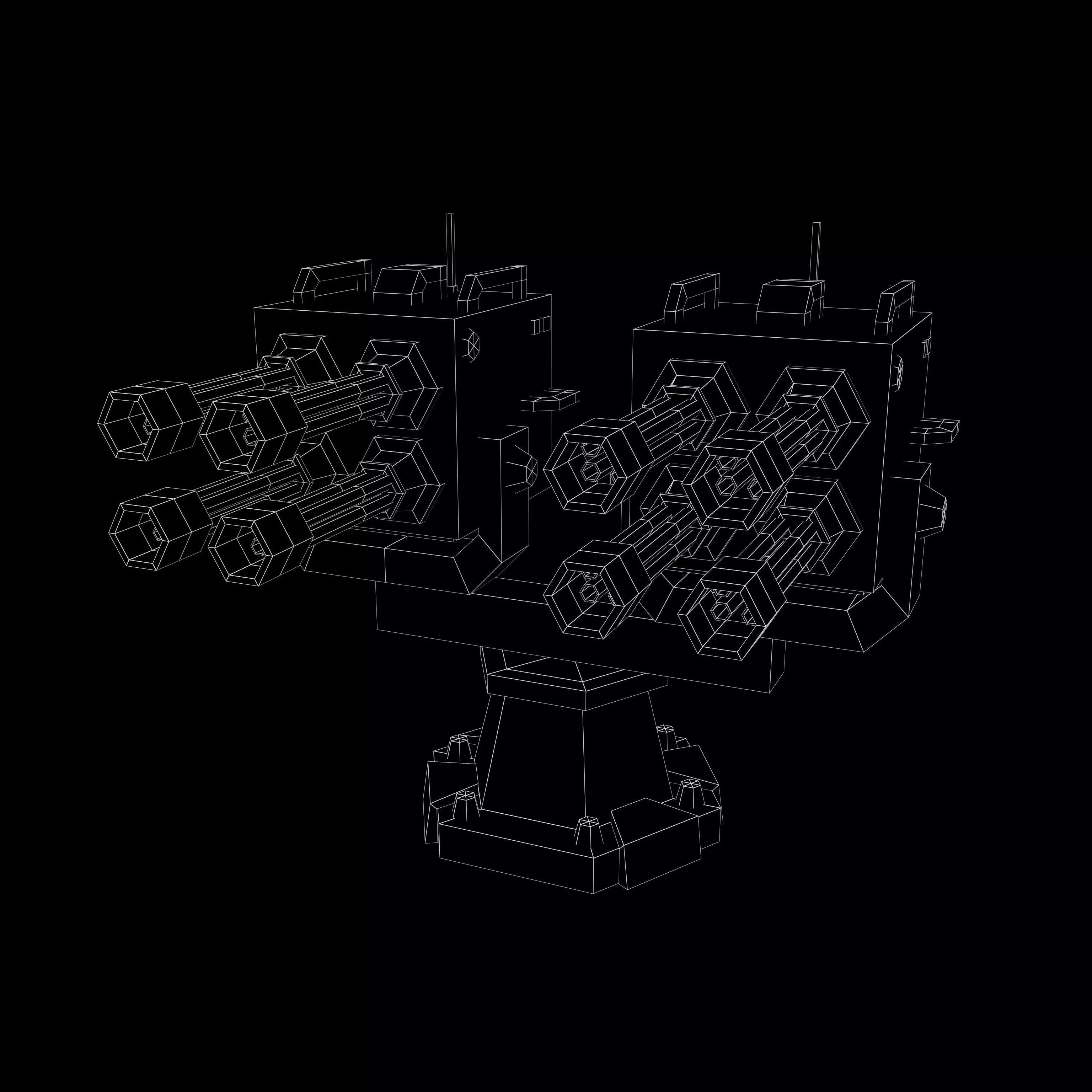 Tower Defence Mechanical v5 002 Low-poly 3D model_4