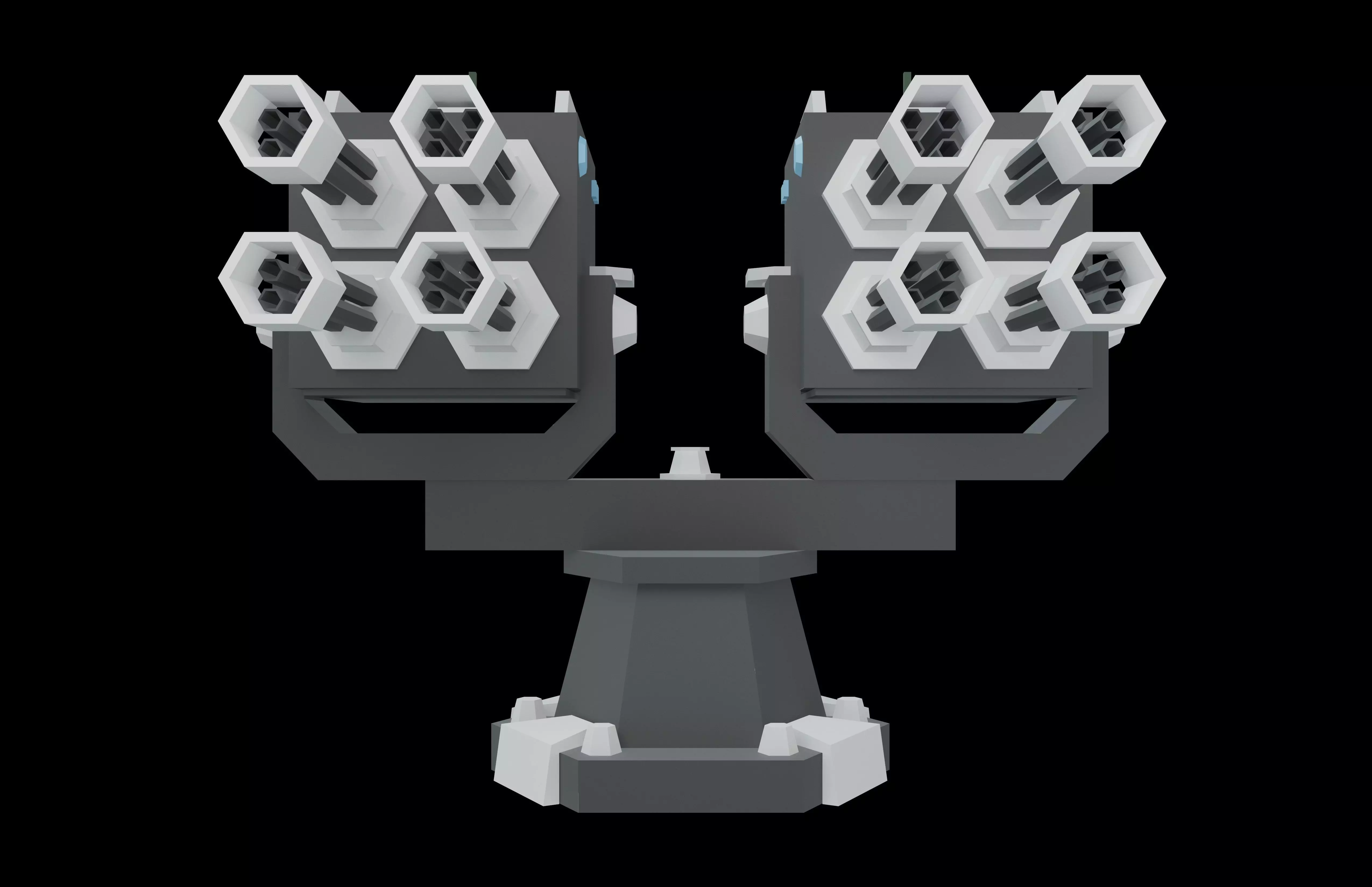 Tower Defence Mechanical v5 002 Low-poly 3D model_1
