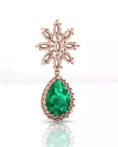 pear halo and marquise jewelry pendant