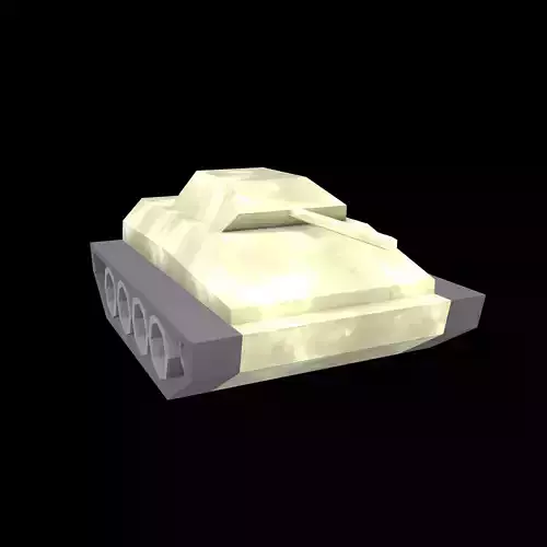 Low Poly Tank v1 001 Low-poly 3D model