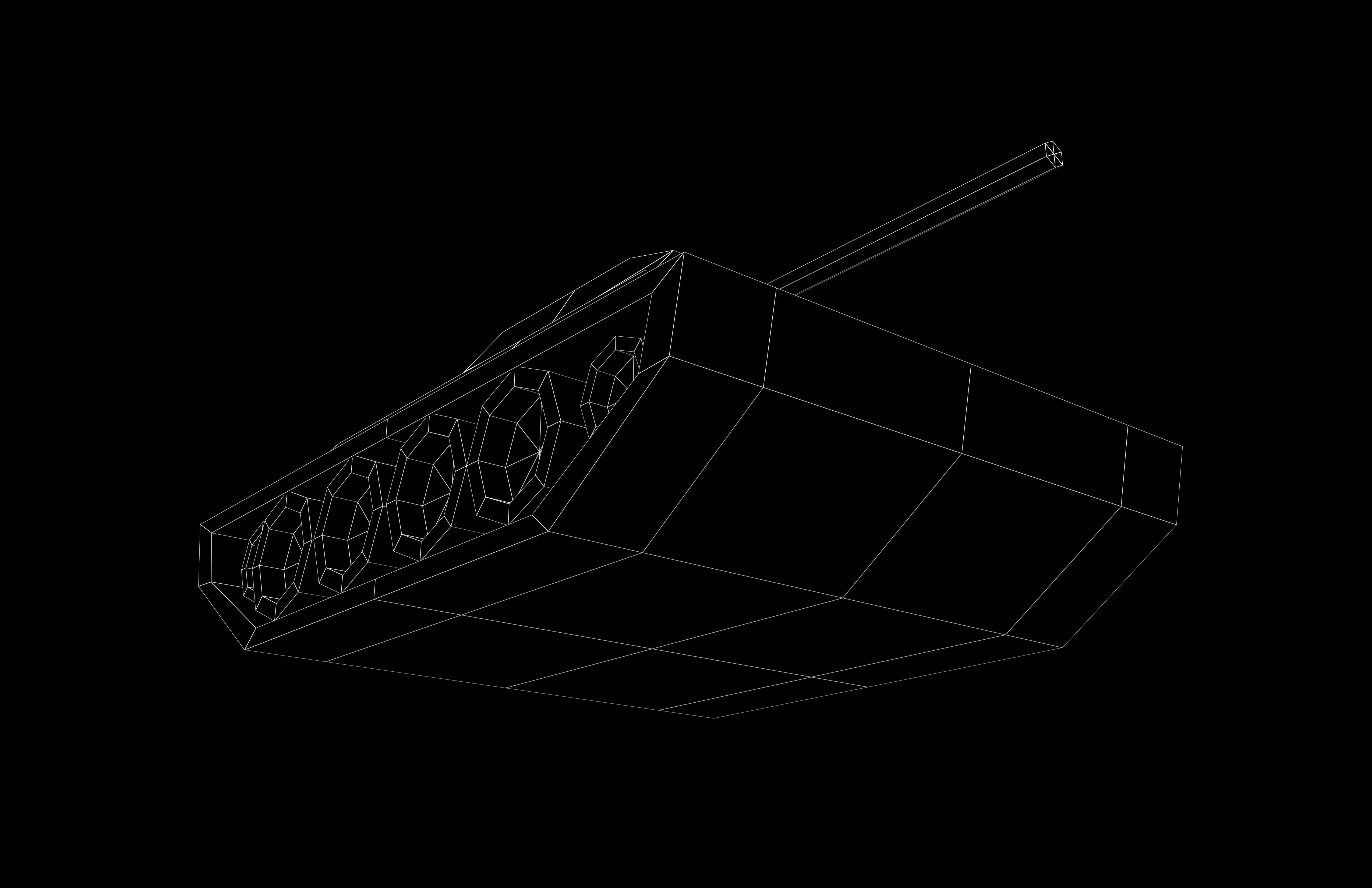 Low Poly Tank v1 001 Low-poly 3D model_7