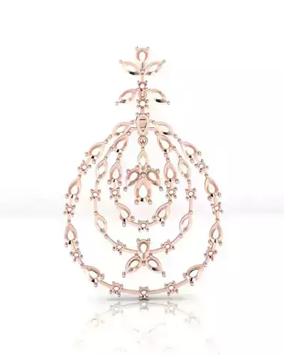 pear and round jewelry pendant