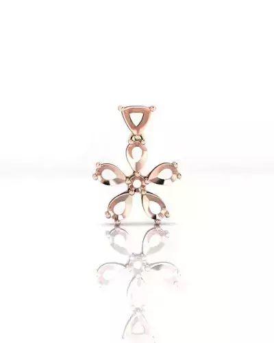 triangle and pear jewelry pendant