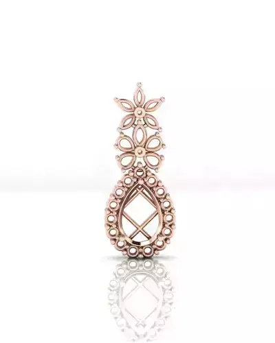 pear halo jewelry pendant