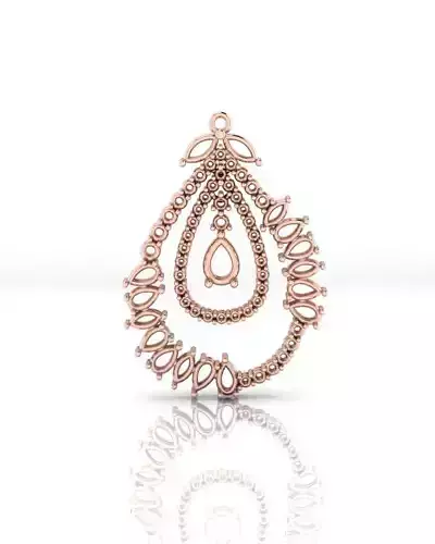 pear and marquise jewelry pendant
